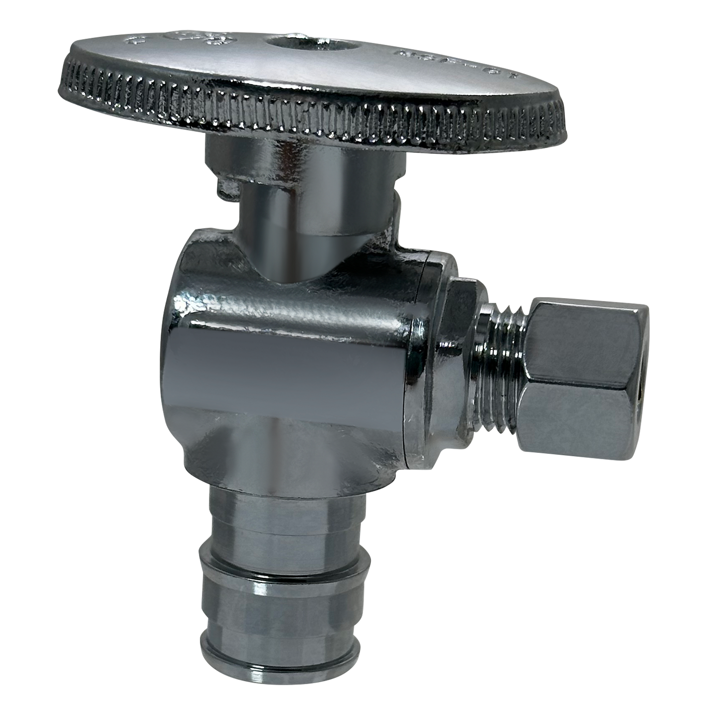 Pex-A Expansion 1/2 Inch x 1/4 Inch OD Compression Angle Stop Valve