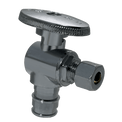 Pex-A Expansion 1/2 Inch x 1/4 Inch OD Compression Angle Stop Valve