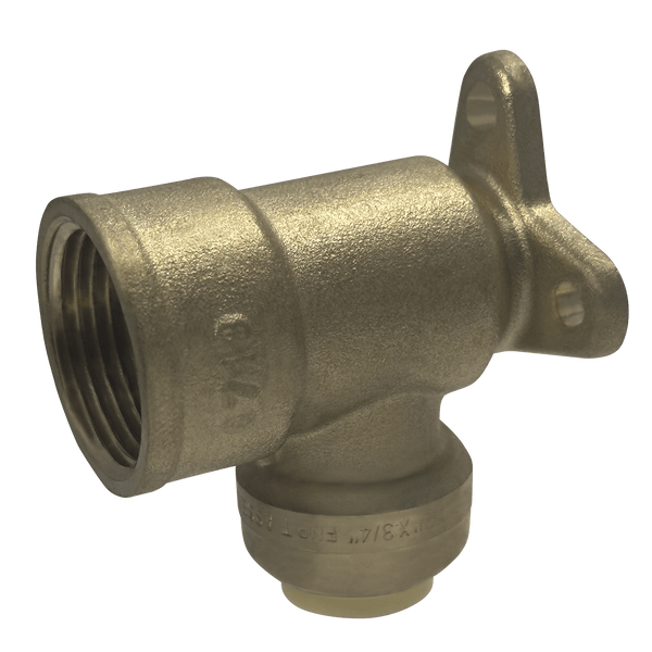 1/2 x 3/4 inch Push-to-Connect Female Elbow with Drop Ear