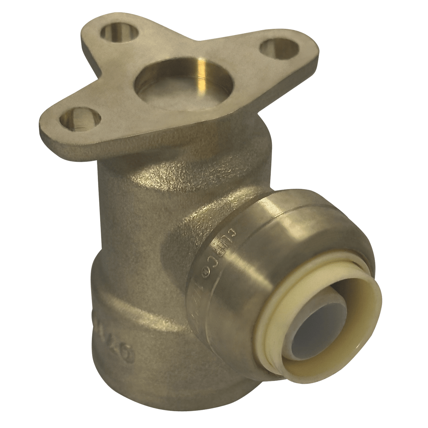1/2 x 3/4 inch Push-to-Connect Female Elbow with Drop Ear