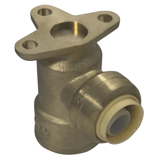 1/2 x 3/4 inch Push-to-Connect Female Elbow with Drop Ear