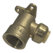 1/2 x 3/4 inch Push-to-Connect Female Elbow with Drop Ear