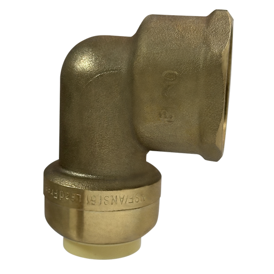 Push-to-Connect 1/2 Inch x 3/4 Inch Female Elbow
