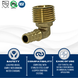 3/8 inch PEX-B Barb x 1/2 inch MNPT Elbow