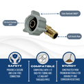 1/2 Inch PEX-B Barb x 7/8 Inch FNPT Swivel Elbow