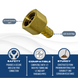 1/2 inch PEX-B Barb x 1/2 inch Female Swivel Adapter, Brass