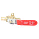 1/2 Inch PEX-B Barb Ball Valve With Drop Ear Red