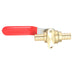 1/2 Inch PEX-B Barb Ball Valve With Drop Ear Red