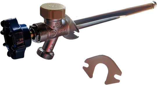 1/2 Inch Male NPT x 3/4 Inch GHT Valves Anti-Siphon Frost Free Sillcock 10 Inch Long