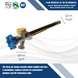 1/2 Inch Push-to-Connect x 3/4 Inch GHT Valves Anti-Siphon Frost Free Sillcock 10 Inch Long,