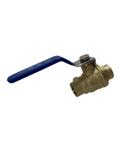 1/2 Inch Brass Sweat Shut Off Ball Valve with Drain, 600 WOG (Water, Oil Gas)