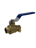1/2 Inch Brass Sweat Shut Off Ball Valve with Drain, 600 WOG (Water, Oil Gas)