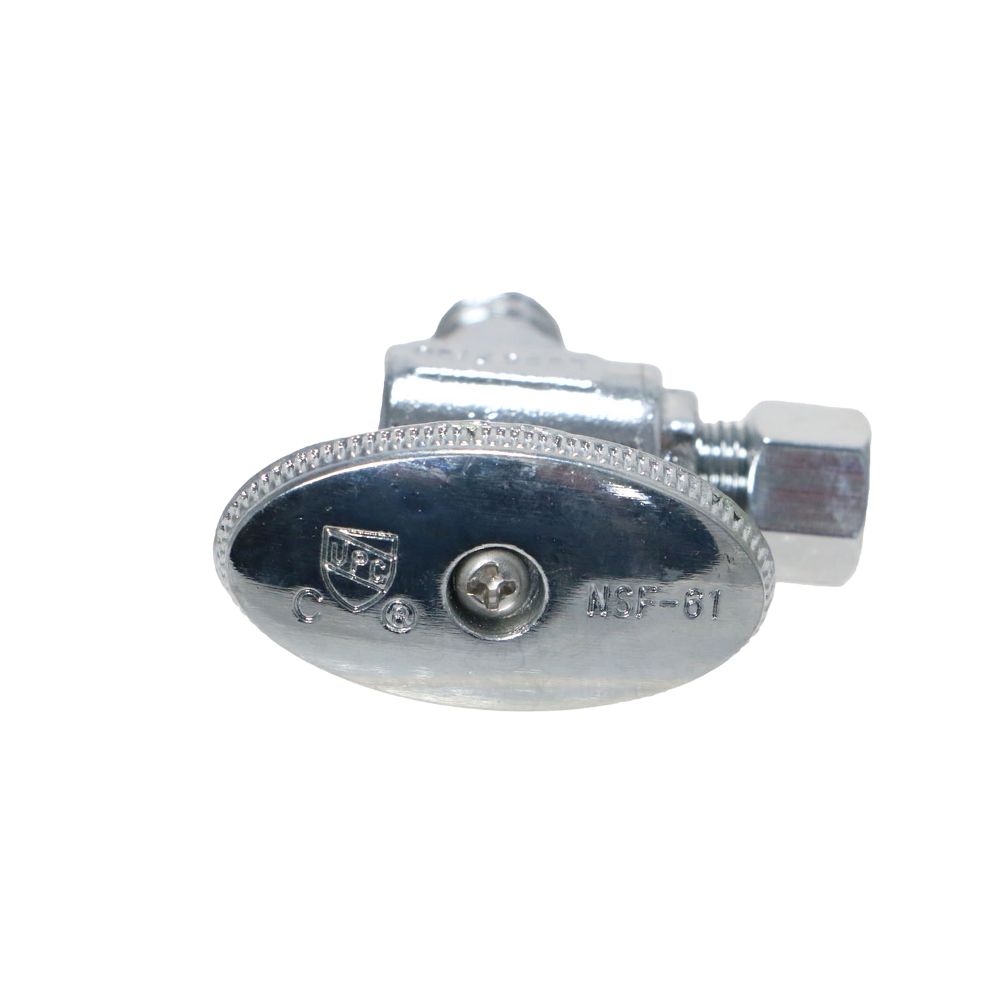 1/4 Inch OD Compression x 1/2 Inch PEX-B Barb Angle Valve