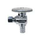 1/4 Inch OD Compression x 1/2 Inch PEX-B Barb Angle Valve