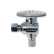 1/4 Inch OD Compression x 1/2 Inch PEX-B Barb Angle Valve