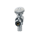 1/4 Inch OD Compression x 1/2 Inch PEX-B Barb Angle Valve