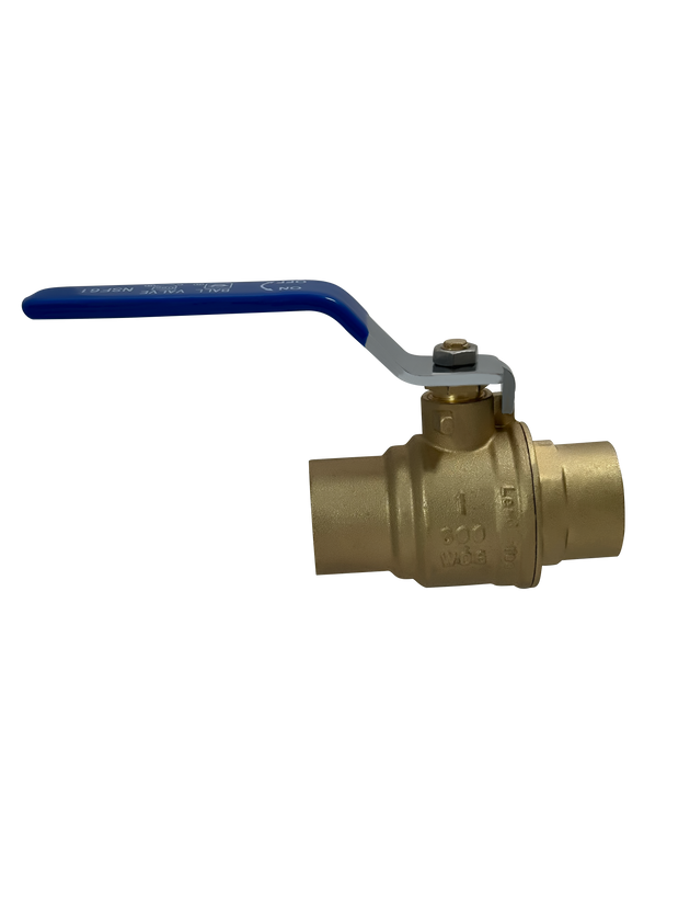 1 Inch Brass Sweat Shut Off Ball Valve