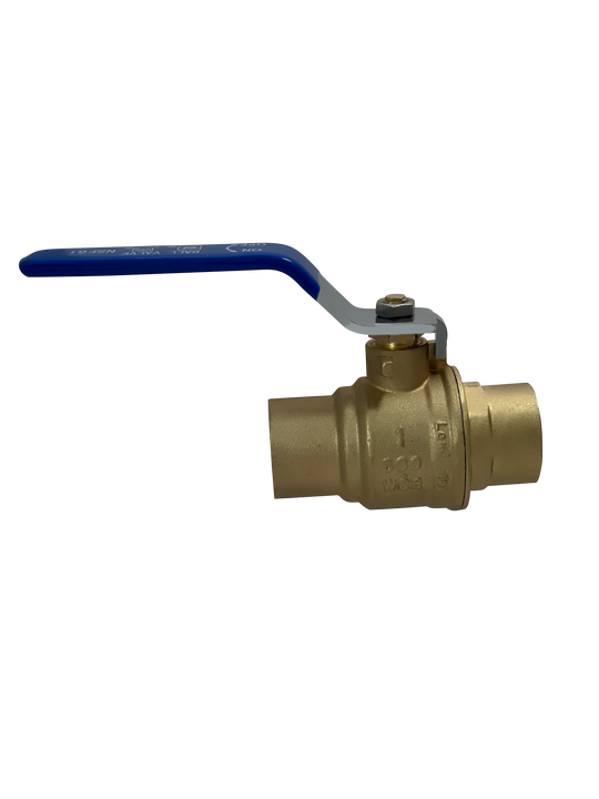 1 Inch Brass Sweat Shut Off Ball Valve