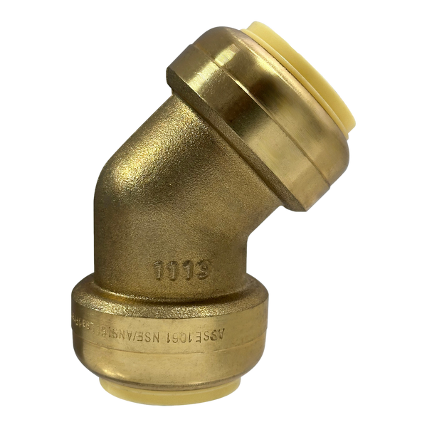 Push-to-Connect 1 Inch x 1 Inch 45 Degree Elbow