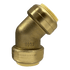 Push-to-Connect 1 Inch x 1 Inch 45 Degree Elbow