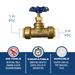 1 inch Push-to-Connect Stop Valve with Drain