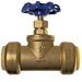 1 inch Push-to-Connect Stop Valve with Drain