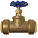1 inch Push-to-Connect Stop Valve with Drain