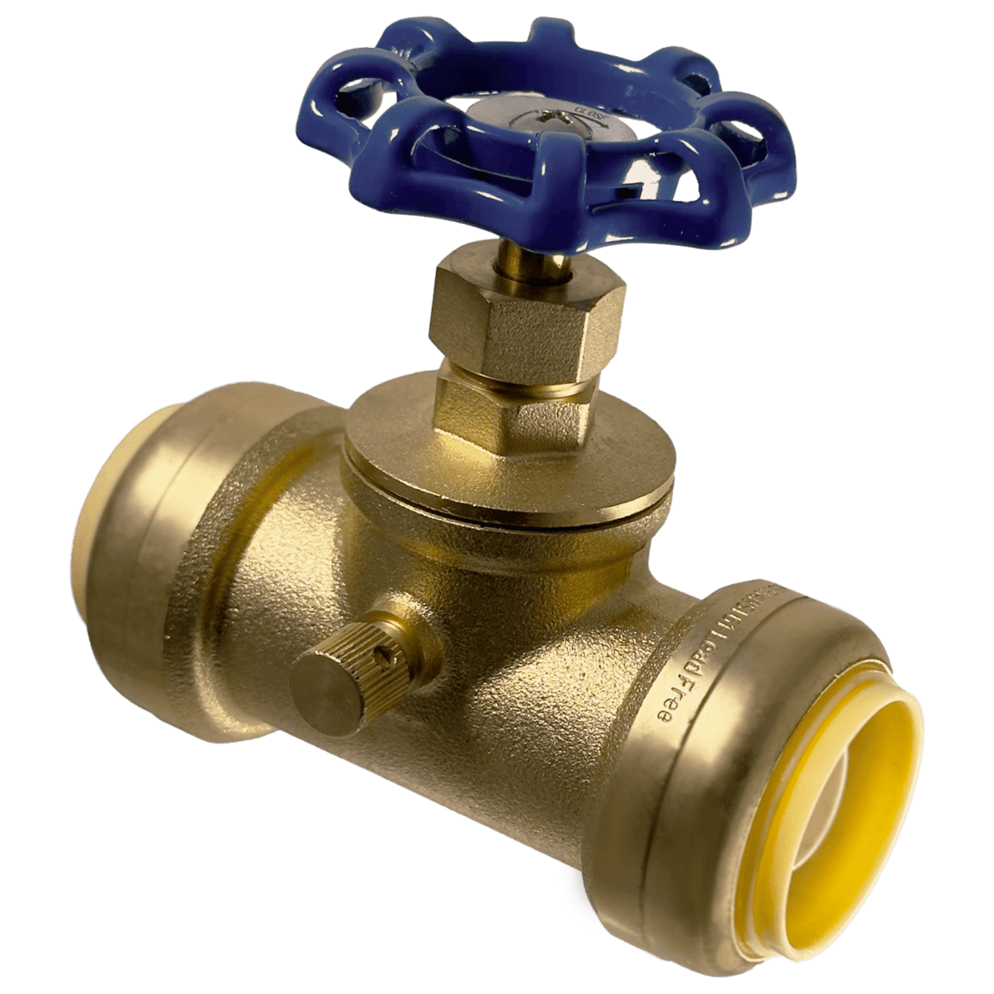 1 inch Push-to-Connect Stop Valve with Drain