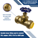 1 inch Push-to-Connect Stop Valve with Drain