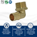1 inch PEX-B Barb x 1 inch MNPT Elbow