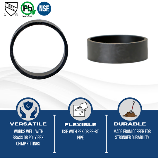 1 Inch Copper PEX-B Barb ring