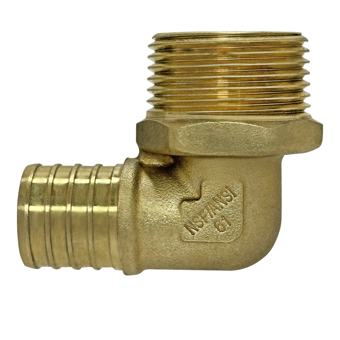 1 inch PEX-B Barb x 1 inch MNPT Elbow