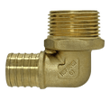 1 inch PEX-B Barb x 1 inch MNPT Elbow