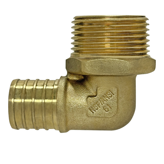 1 inch PEX-B Barb x 1 inch MNPT Elbow