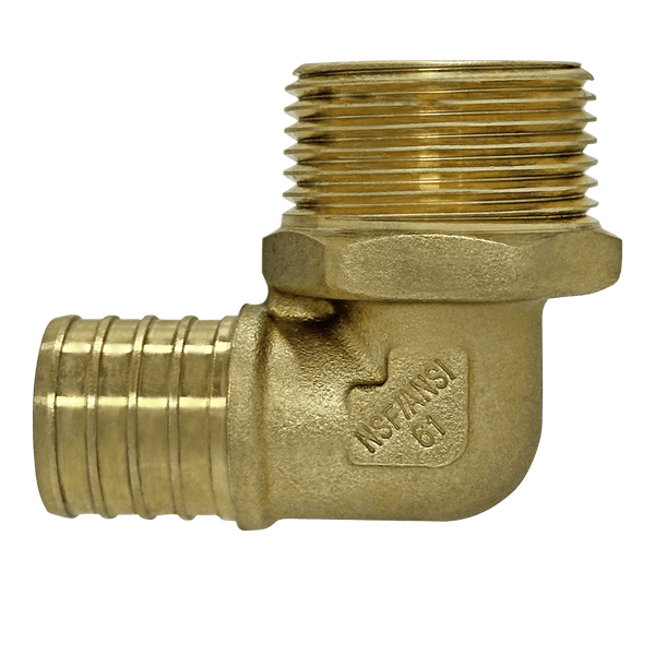 1 inch PEX-B Barb x 1 inch MNPT Elbow