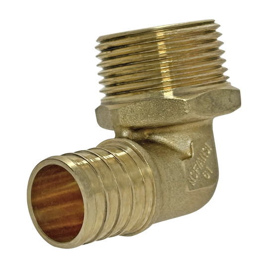 1 inch PEX-B Barb x 1 inch MNPT Elbow