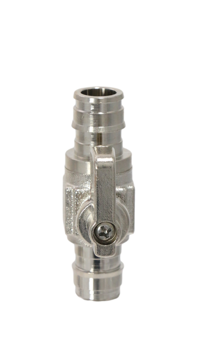 Pex A Mini Straight Valve Measuring 1/2" x 1/2" Pex A Expansion Mini Straight Valve Specifically Pex A Expansion Mini Straight Valve