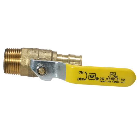 3/4 Inch Pex-A Expansion Male NPT Ball Valve