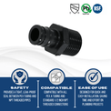 1/2 Inch Poly Alloy Pex-A Expansion Male Adapter