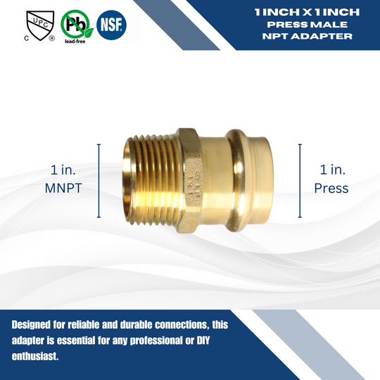1 Inch Press Male MNPT Coupling