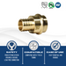 1 inch PEX-B Barb Crimp x 1 inch Press Coupling
