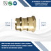 3/4 Inch Press x 3/4 Inch Female NPT Adapter