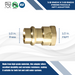 1/2 Press Inch x 1/2 Inch Female NPT Adapter