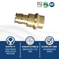 1/2 Inch Pex-A Expansion x 1/2 Inch Press Coupling