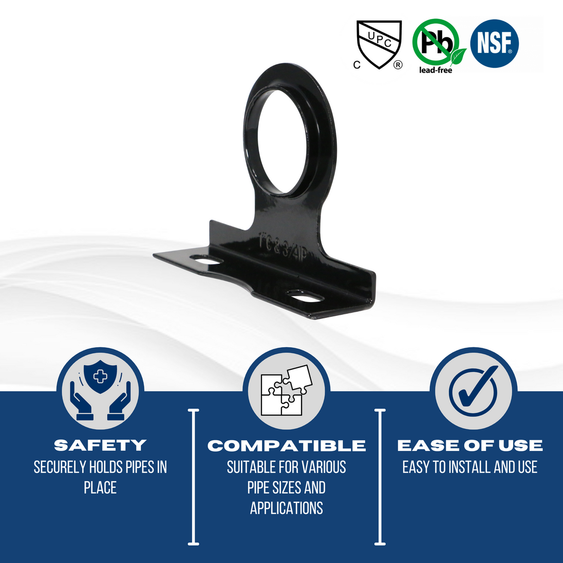 3/4 in. - 1 in. Pipe Stay for Standard Pipe, Copper, CPVC and Pex Pipes