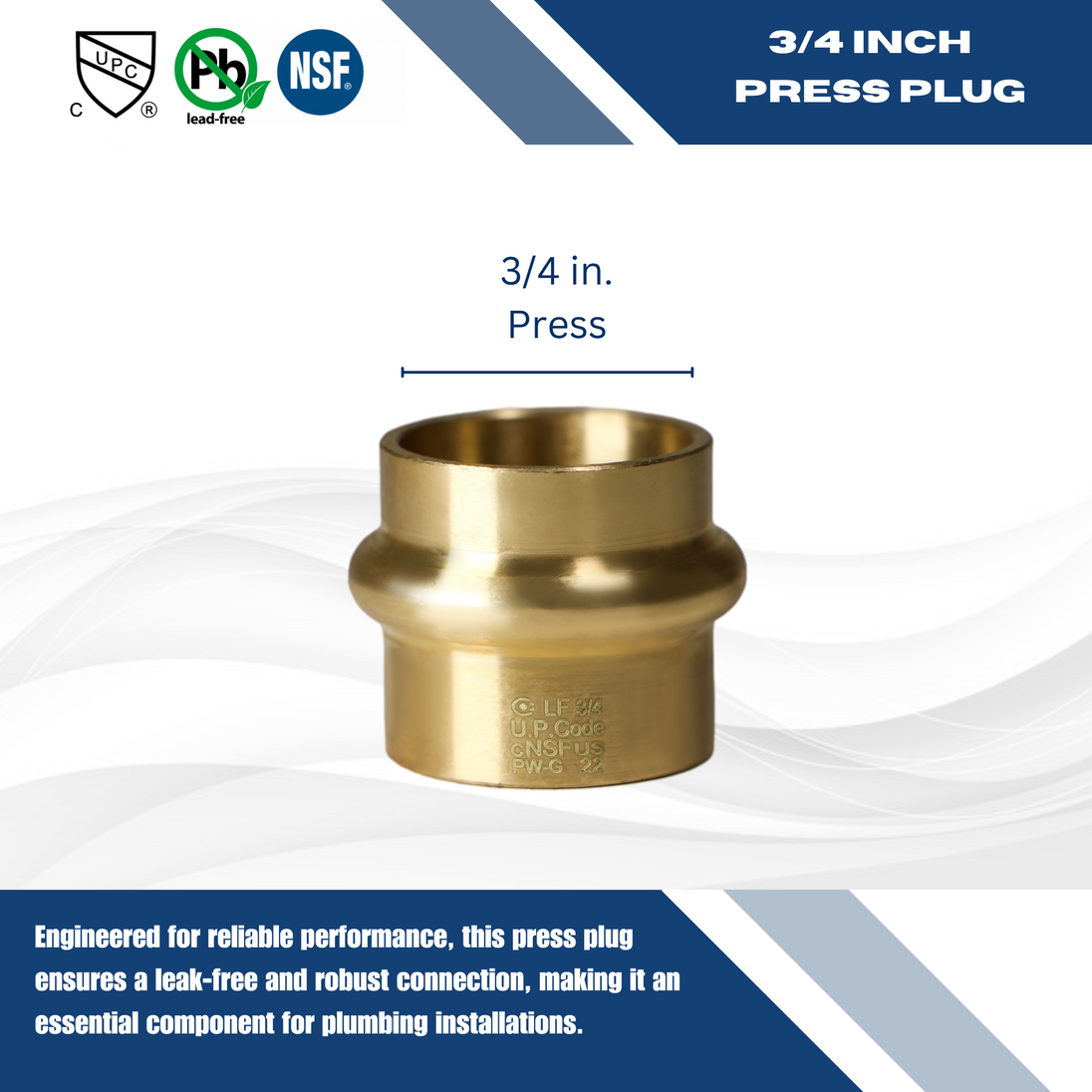 3/4 Inch Press Plug