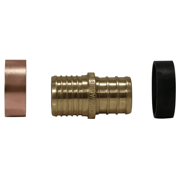 3/4 Inch PEX-B Barb x 3/4 Inch PB (polybutylene) Slicing coupling with ring