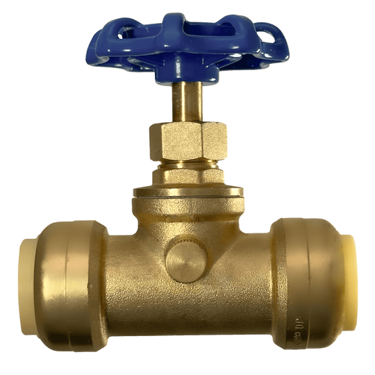 3/4 inch Push-to-Connect Stop Valve with Drain
