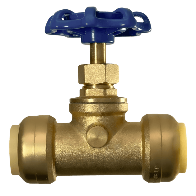3/4 inch Push-to-Connect Stop Valve with Drain