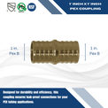 1 Inch PEX-B Barb Coupling